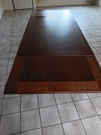 Te koop uitschuifbare eettafel, Ophalen, Gebruikt, Eikenhout, 50 tot 100 cm