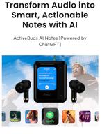 ActiveBuds AI Oordopjes met ChatGPT - Nieuw!, Ophalen of Verzenden, Nieuw, Overige merken, Draadloos
