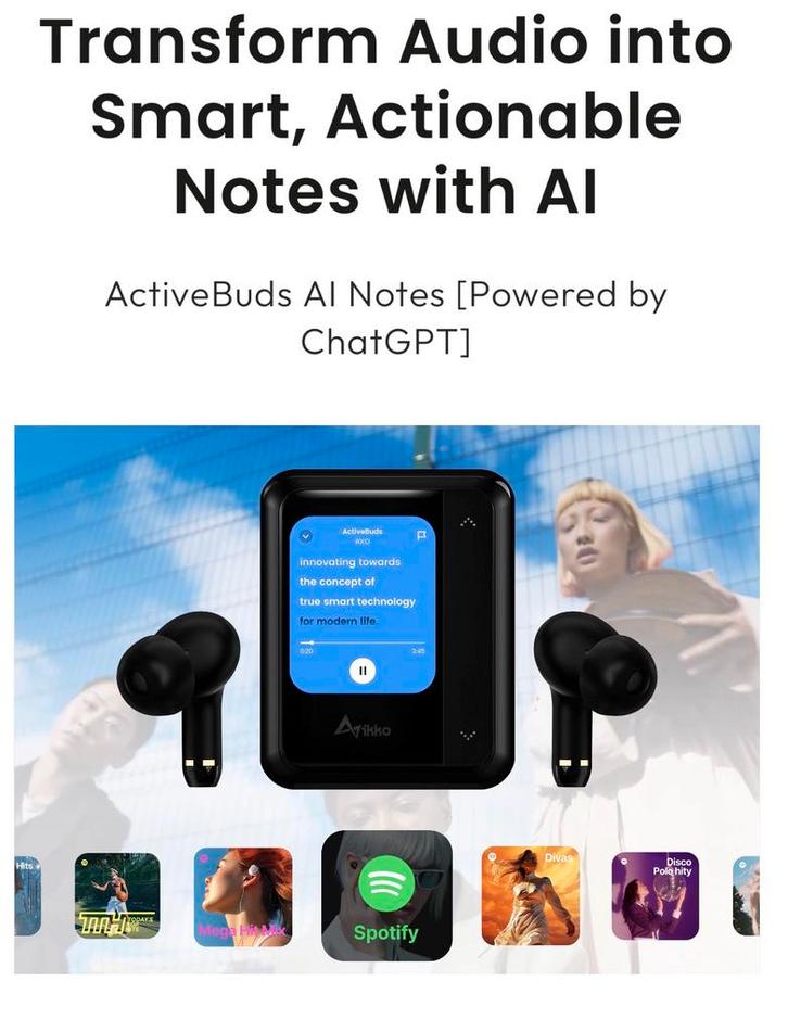 ActiveBuds AI Oordopjes met ChatGPT - Nieuw!, Audio, Tv en Foto, Koptelefoons, Nieuw, Overige merken, Draadloos, Ophalen of Verzenden