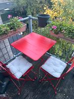 Ikea terrace table and chairs, Tuin en Terras, Ophalen, Zo goed als nieuw, 2 zitplaatsen