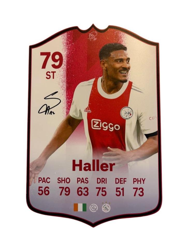 Sebastien Haller AFC Ajax EA FC Kaart gesigneerd, Verzamelen, Sportartikelen en Voetbal, Nieuw, Overige typen, Ajax, Ophalen of Verzenden
