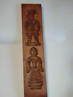 houten speculaasplank met 2 figuren erin / Lengte 45 cm, Antiek en Kunst, Antiek | Keukenbenodigdheden, Ophalen of Verzenden