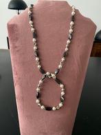 Mooie hematiet set met glasparels & cloissonne kraaltjes, Ophalen of Verzenden, Zo goed als nieuw, Zwart, Steen of Mineraal