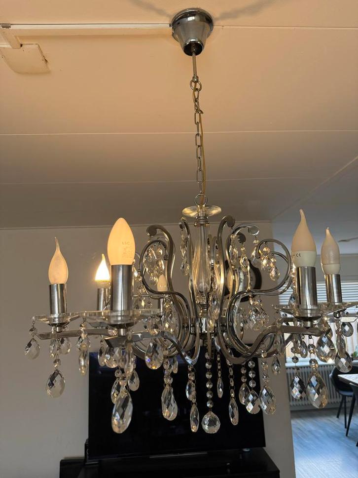 Mooie kroonluchter - 2 beschikbaar, Huis en Inrichting, Lampen | Kroonluchters, Zo goed als nieuw, Metaal, Ophalen of Verzenden