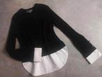 Rib gebreide blouse trui ZGAN maat S, Ophalen of Verzenden, Zo goed als nieuw, Maat 36 (S), Zwart