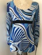 Flower Power Blouse, Ophalen of Verzenden, Zo goed als nieuw, Maat 36 (S), Blauw