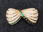 Vintage vergulde Grosse Germany by Dior strik broche., Sieraden, Tassen en Uiterlijk, Broches, Ophalen, Zo goed als nieuw, Goud