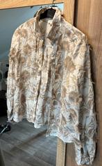 Witte met bloemen blouse Cotton club, Kleding | Dames, Blouses en Tunieken, Ophalen of Verzenden, Zo goed als nieuw, Maat 36 (S)