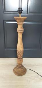 Houten balusterlamp, Huis en Inrichting, Landelijk, Zo goed als nieuw, Hout, 50 tot 75 cm