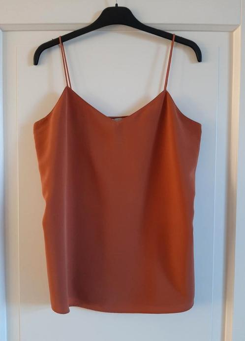 Scotch & Soda/Maison Scotch oranje/bruine top maat 3 (40/42), Kleding | Dames, Tops, Zo goed als nieuw, Maat 42/44 (L), Oranje