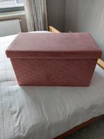 Oud roze opbergkist opvouwbaar 71x37 cm, Minder dan 50 cm, Gebruikt, 50 tot 100 cm, Ophalen of Verzenden