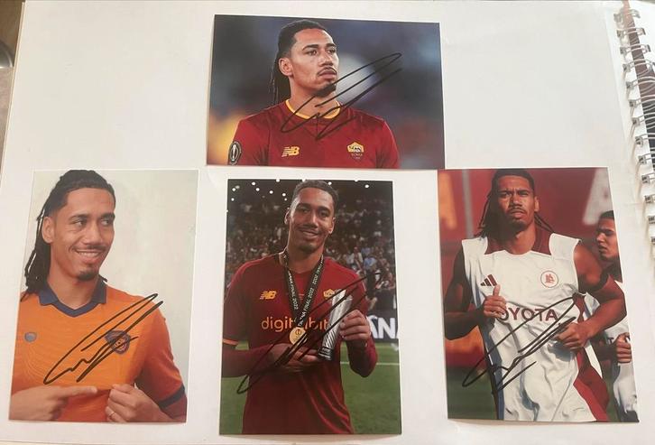 Gesigneerde Foto's Smalling, Emanuel & Hopland, Verzamelen, Sportartikelen en Voetbal, Zo goed als nieuw, Poster, Plaatje of Sticker