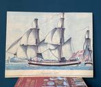 Oude prent van historisch zeilschip Finmarcken -Sail2025, Verzenden, Voor 1940, Gebruikt