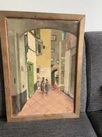 Schilderij van A J Grootens, Antiek en Kunst, Ophalen of Verzenden, Rechthoekig, Minder dan 50 cm