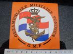 sticker GMF gezamelijke militaire fondsen logo embleem leger, Verzamelen, Verzenden, Zo goed als nieuw, Bedrijf of Vereniging