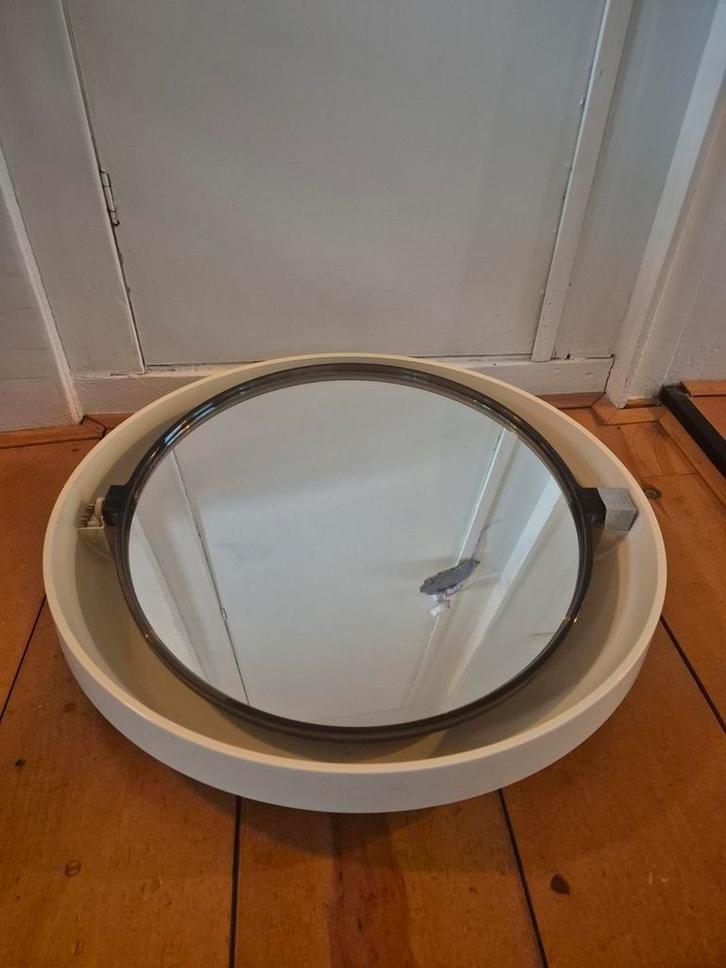 Retro Allibert Spiegel met Lampjes, Huis en Inrichting, Woonaccessoires | Spiegels, Gebruikt, Minder dan 50 cm, Minder dan 100 cm