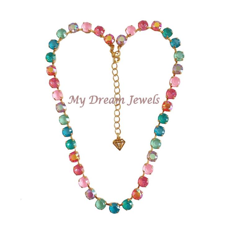 Collier Alison "Summer Paradise" met o.a. Swarovski Crystal, Sieraden, Tassen en Uiterlijk, Kettingen, Nieuw, Overige materialen