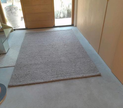 Wollen vloerkleed grijs bruin 160 x 230, Huis en Inrichting, Stoffering | Tapijten en Kleden, Gebruikt, 150 tot 200 cm, 200 cm of meer