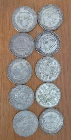 10 Zilveren Juliana Rijksdaalders, Koningin Juliana, Zilver, Ophalen of Verzenden, Losse munt