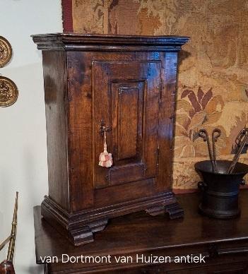 Miniatuur Duitse spinde kast, 18e eeuw., Antiek en Kunst, Antiek | Overige Antiek, Ophalen of Verzenden