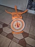 Vintage weegschaal, oranje, retro, Verzamelen, Retro, Ophalen of Verzenden, Huis en Inrichting
