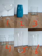 diverse grote glazen en vazen, Ophalen, Overige kleuren, Minder dan 50 cm, Glas