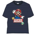 Super Mario T-shirt - Donker Blauw - Maat 122, Kinderen en Baby's, Kinderkleding | Maat 122, Nieuw, Jongen, Ophalen of Verzenden