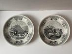 2 Villeroy & Boch sierborden  - gravures kastelen Luxemburg, Antiek en Kunst, Antiek | Wandborden en Tegels, Ophalen of Verzenden