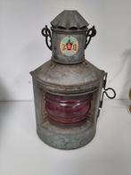 Scheepslamp, Verzamelen, Ophalen, Zo goed als nieuw, Motorboot, Kaart, Foto of Prent