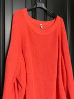 HEMA Koraalrode gebreide trui, katoenmix, lange mouwen trui, Maat 46/48 (XL) of groter, Nieuw, Ophalen of Verzenden, Hema
