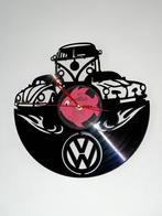LP Plaat klok Volkswagen zwart roze, Ophalen of Verzenden, Zo goed als nieuw, Analoog, Wandklok