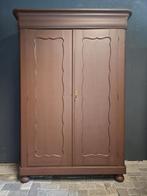 Bruine biedermeier linnenkast kledingkast, Antiek en Kunst, Ophalen of Verzenden