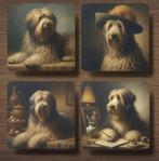 Catalaanse Herder Rembrandt stijl onderzetters met houder, Ophalen of Verzenden, Nieuw, Glas of Kopje