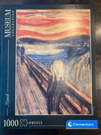 Puzzel kunstpuzzel 1000-stukjes Clementoni Munch De schreeuw, Ophalen of Verzenden, 500 t/m 1500 stukjes, Zo goed als nieuw