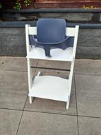 Stokke Tripp Trapp stoel, wit, met babyset, Ophalen, Gebruikt, Meegroeistoel, Stoelverkleiner
