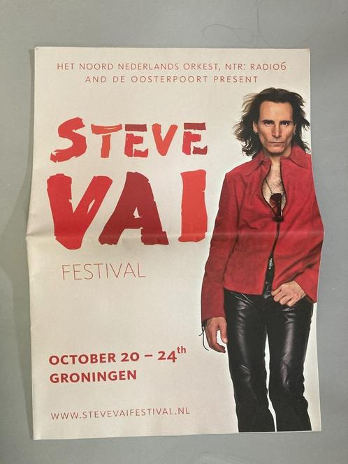 Steve Vai Festival programmaboek, Verzamelen, Muziek, Artiesten en Beroemdheden, Zo goed als nieuw, Boek, Tijdschrift of Artikel