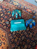 Nintendo 64 Clear White and Blue + 2 Controllers, Ophalen, Gebruikt, Met 2 controllers, Met geheugenkaart