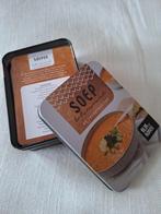 Soepblikdoosje met recepten, Boeken, Voorgerechten en Soepen, Nieuw, Ophalen of Verzenden, Overige gebieden