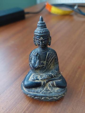 Bronzen Boeddha beeld hoogte 7 cm beschikbaar voor biedingen