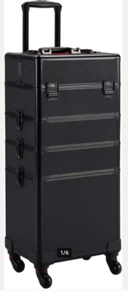 Visagie make up koffer - 3 kleuren beschikbaar, Sieraden, Tassen en Uiterlijk, Beautycases, Nieuw, Hardcase, Overige kleuren, Met slot