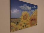 Zonnebloemen Schilderij, Ophalen, Zo goed als nieuw, Schilderij, Minder dan 50 cm
