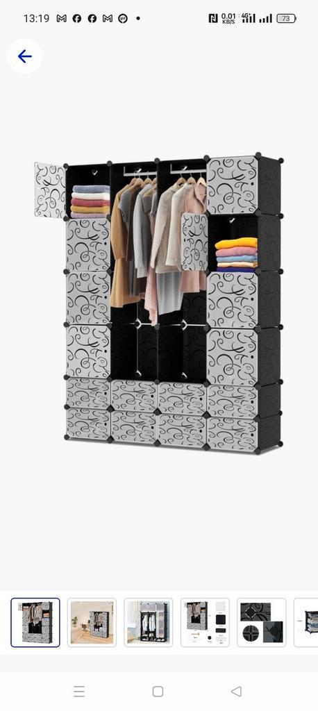 2x Kledingkast (niet p.st maar samen), Huis en Inrichting, Kasten | Kledingkasten, Zo goed als nieuw, 150 tot 200 cm, 50 tot 75 cm