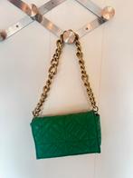Groene schoudertas met goud zara, Sieraden, Tassen en Uiterlijk, Tassen | Damestassen, Ophalen of Verzenden, Zo goed als nieuw