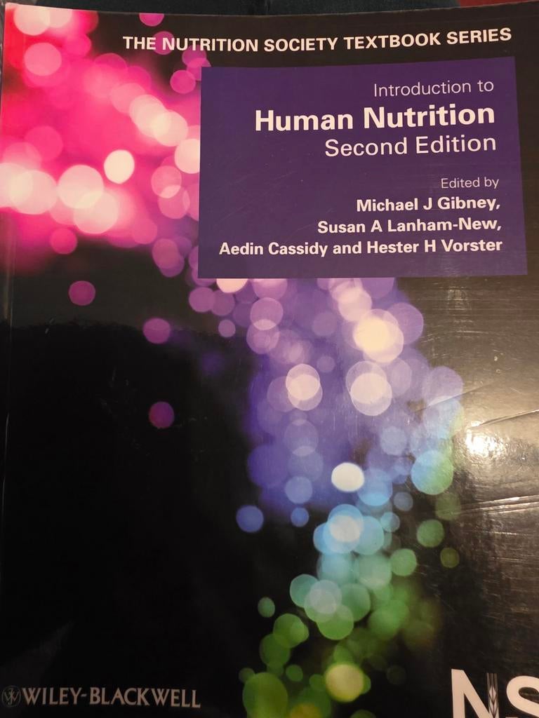 Introduction to Human Nutrition - Tweede Editie, Boeken, Studieboeken en Cursussen, Zo goed als nieuw, Michael J Gibney, Beta