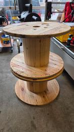 Houten haspels, Ophalen, Zo goed als nieuw, Rond, Hout
