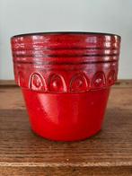 Retro bloem pot genummerd, Rond, Ophalen of Verzenden, Zo goed als nieuw, Aardewerk