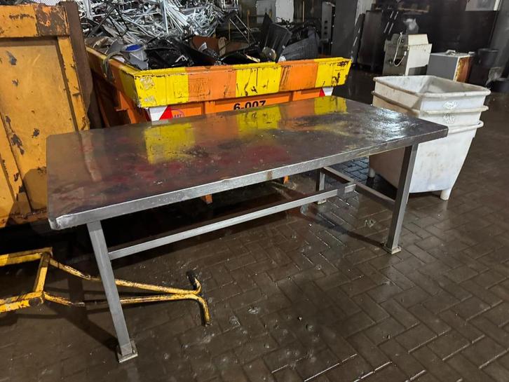 RVS werkbank, Doe-het-zelf en Verbouw, Werkbanken, Gebruikt, Ophalen