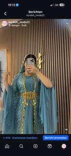 Kurdish Jurk / فستان كردي - Prachtige Traditionele Jurk, Maat 38/40 (M), Blauw, Ophalen of Verzenden, Zo goed als nieuw