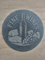 Leisteen Onderzetter - Fijne Wijnen, Ophalen of Verzenden, Nieuw, Glas of Kopje