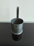 Vintage Tinnen Maatbeker 2 DL, Antiek en Kunst, Ophalen